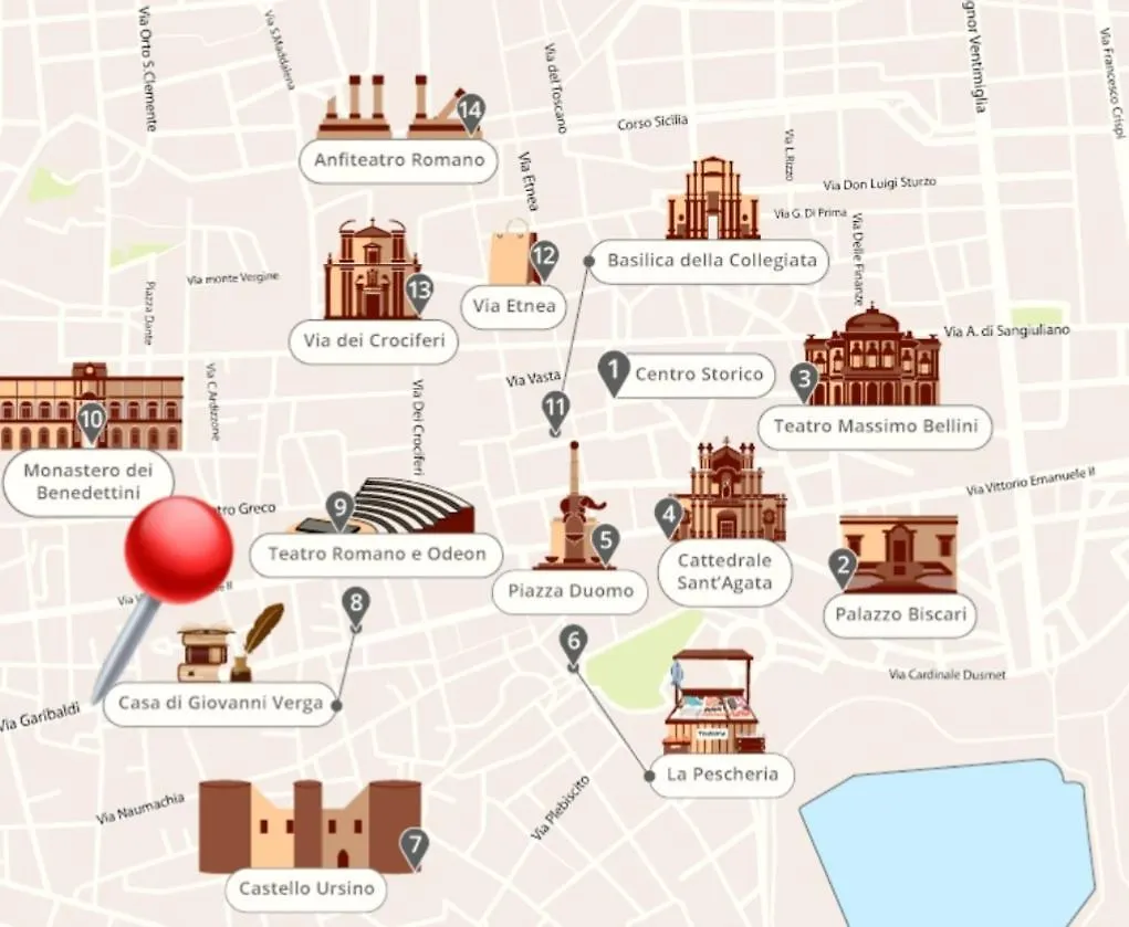 Appartamento Casa Terra Sicula Aeroporto di Catania Fontana Rossa Italia